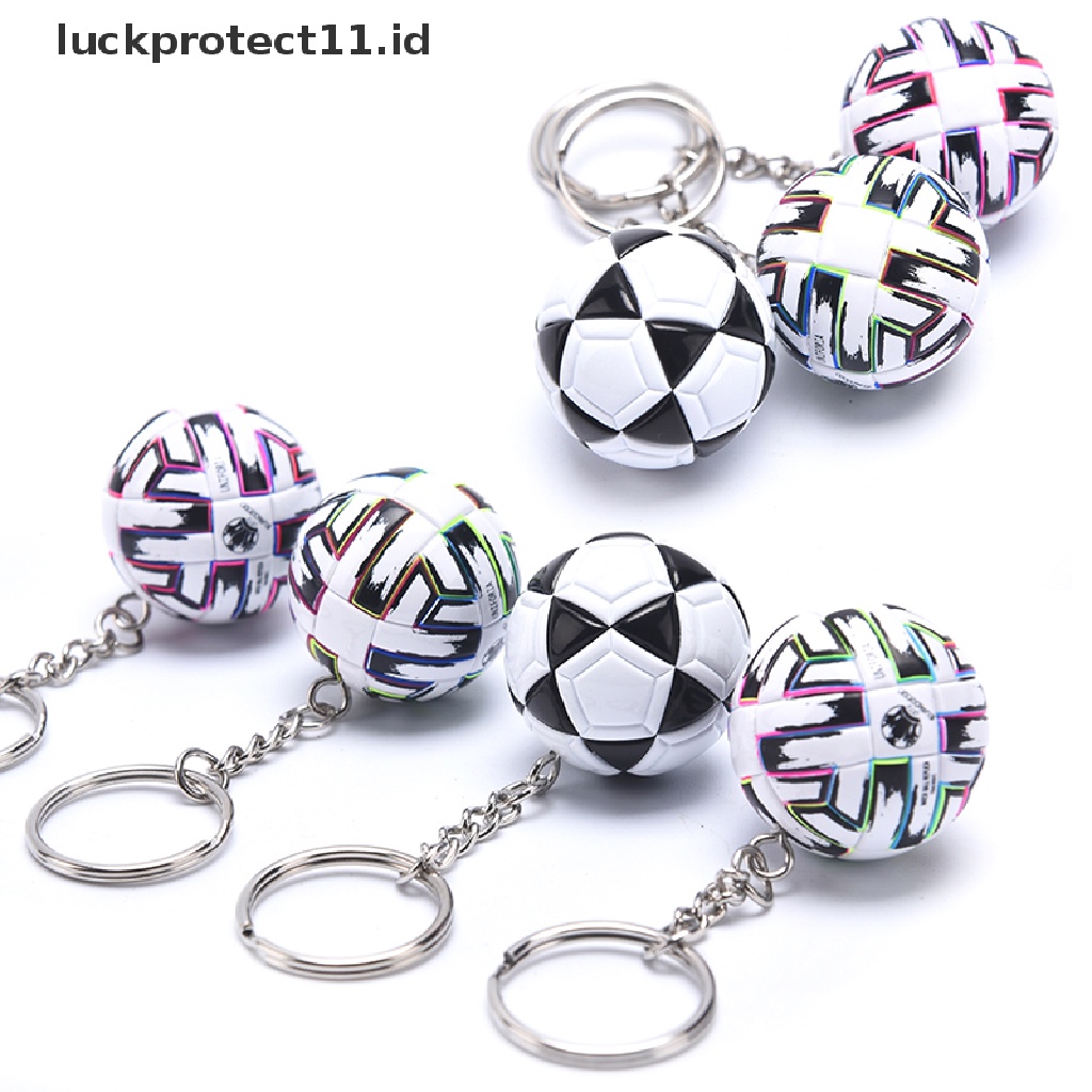 /Fashion Hot// Fashion// 3D Olahraga Sepak Bola Souvenir Kulit PU Keyring Pria Sepak Bola Fans Gantungan Kunci Liontin.