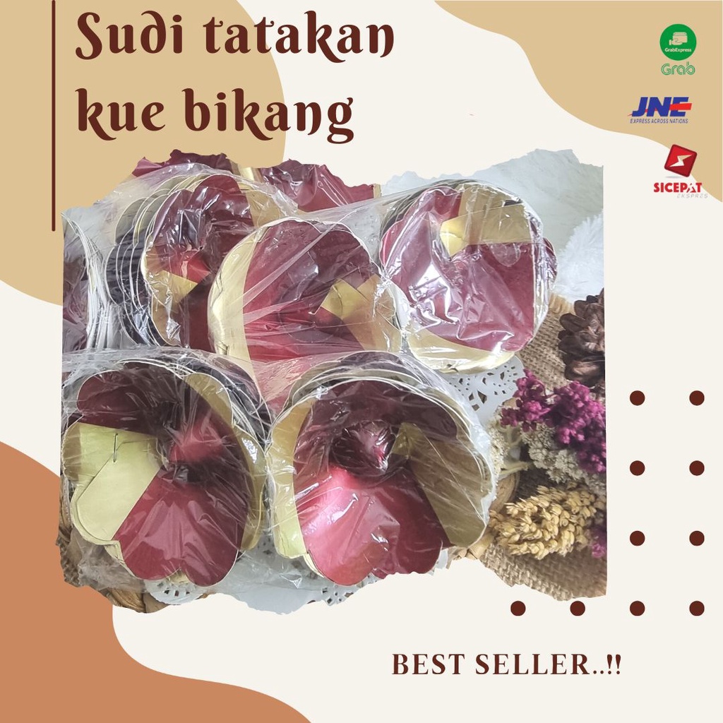 [[⚡TERMURAH⚡]]☄️SUDI BIKANG||TATAKAN KLEPON 200 pcs|Cup Sudi|Cup Bikang|Klepon isi 200