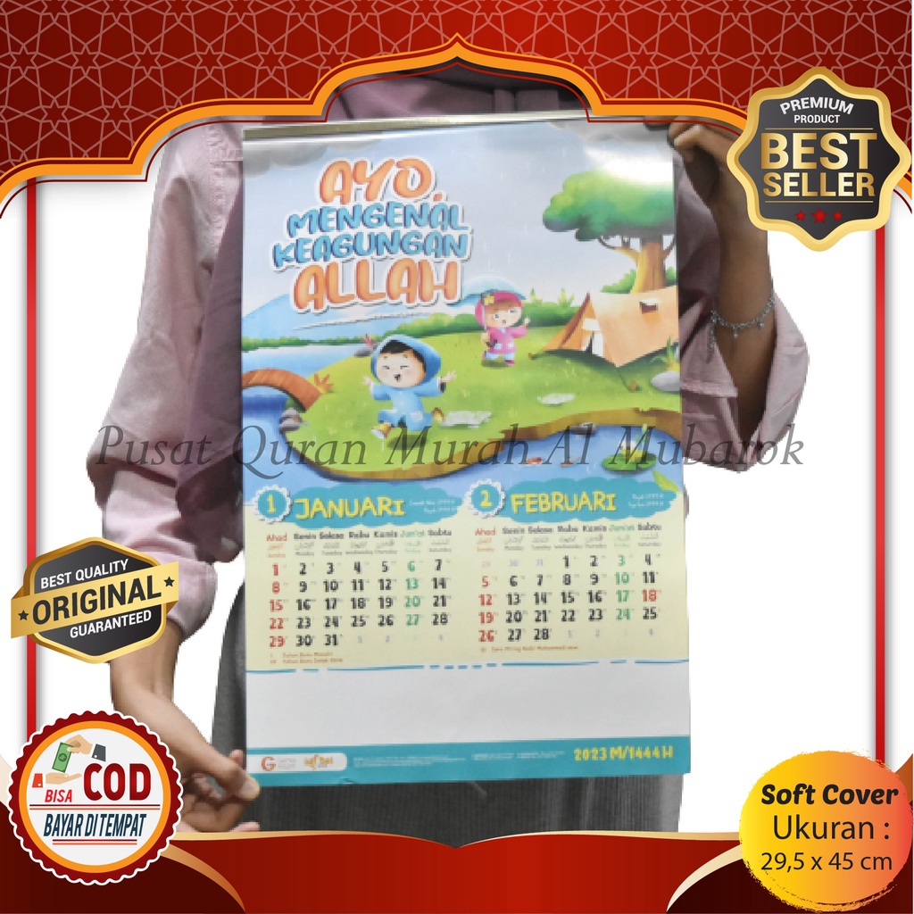 COD ~ Kalender Anak Islami Tahun 2023 Full Colour - Gema Insani Kalender Murah 2023 kalender aesthet