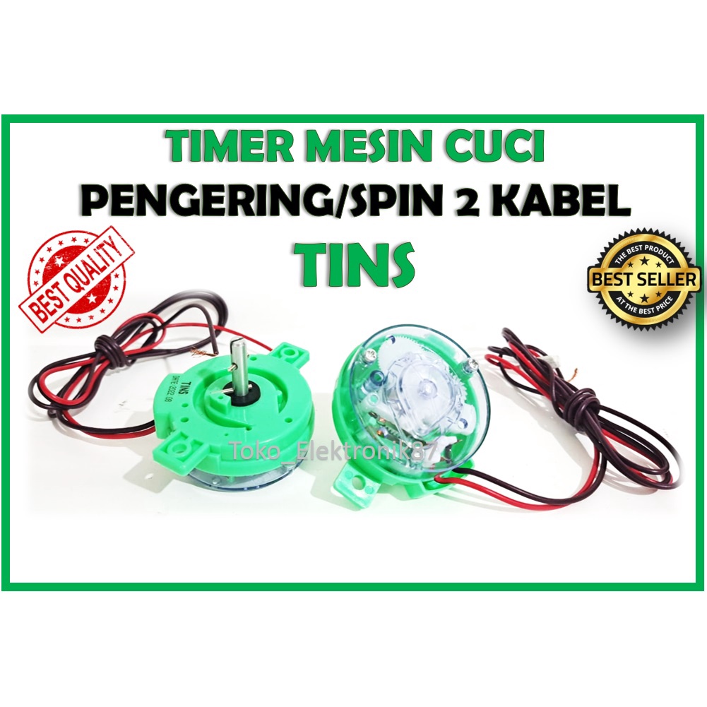 Timer Mesin Cuci 2 Kabel (Pengering atau Spin) Tins