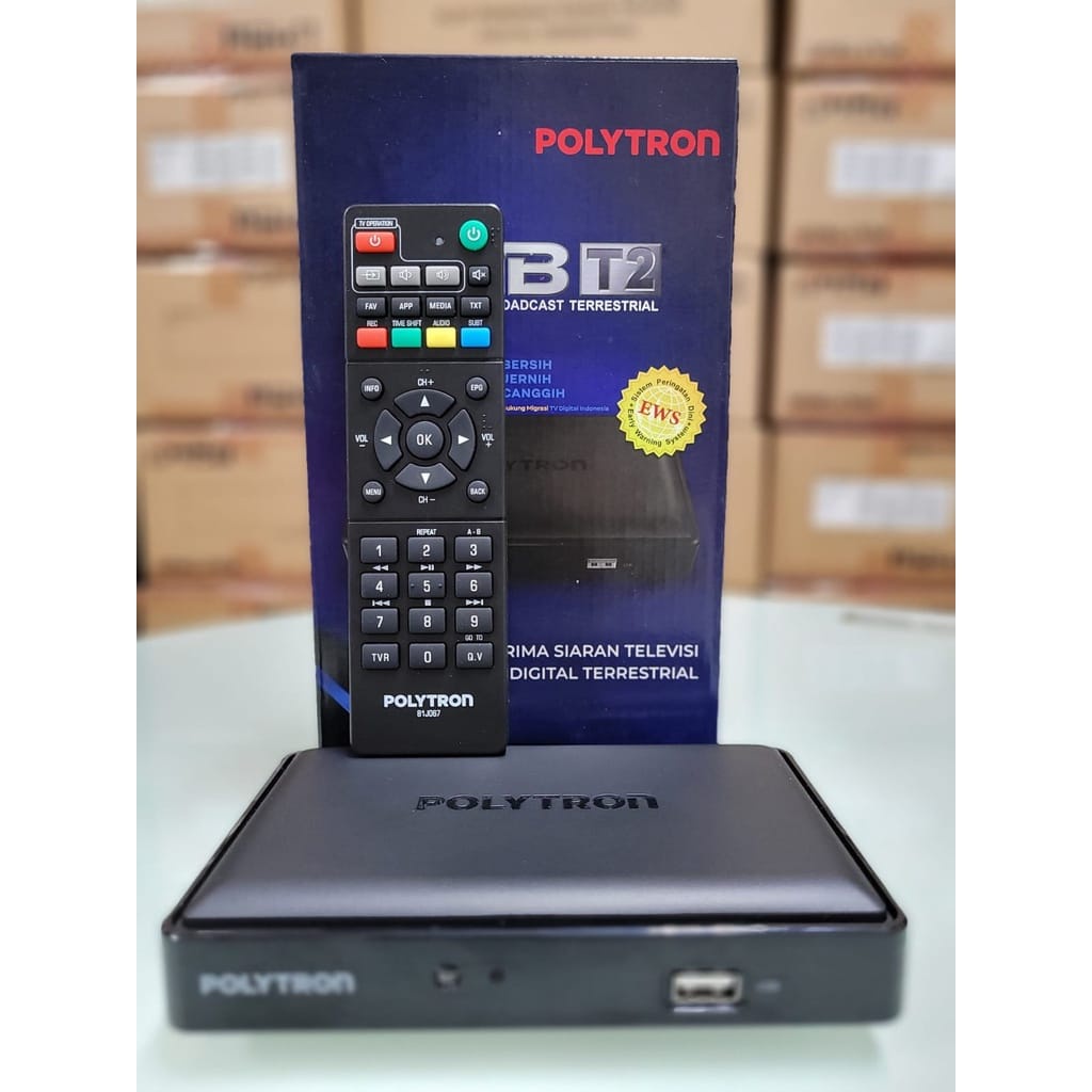 Jual Set Top Box Polytron PDV620t2 pdv 620 t2 TV digital receiver STB Polytron Shopee Indonesia