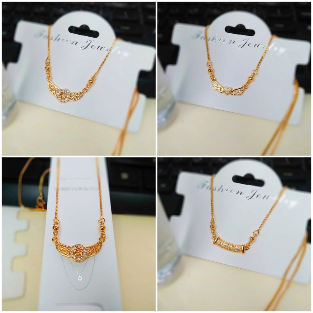 AV393 Grosir Kalung Koye Xuping Lapis Emas Kalung Dewasa