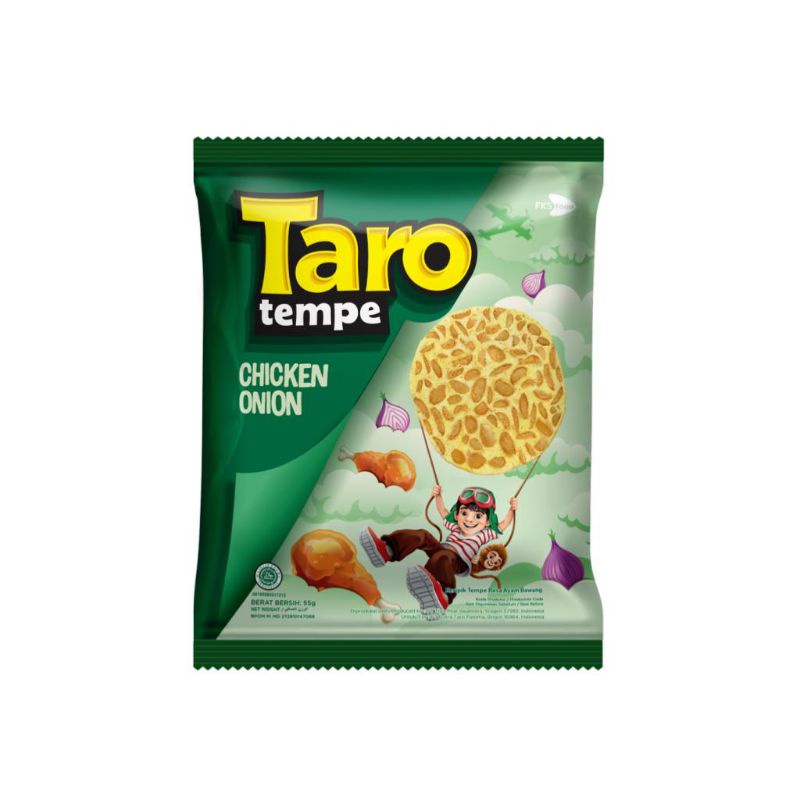

Taro Keripik Tempe Ayam Bawang 55gr / Chicken Onion