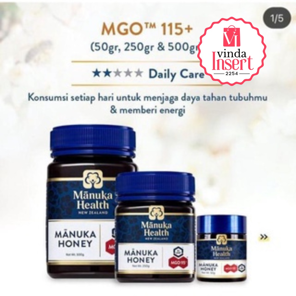 

MANUKA HEALTH MADU MANUKA HONEY MGO 115 ISI 500GR