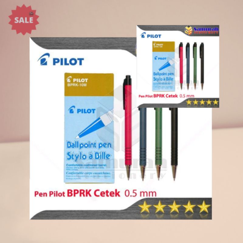 

Ballpoint Pilot BPRK-10M 0.5 mm / Pulpen Super BPRK(SATUAN/ECER) ORIGINAL PRODUK