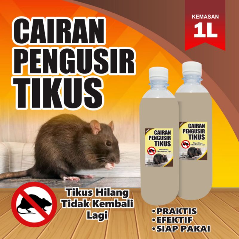 Cairan pengusir tikus ampuh kemasan botol PET 1 liter