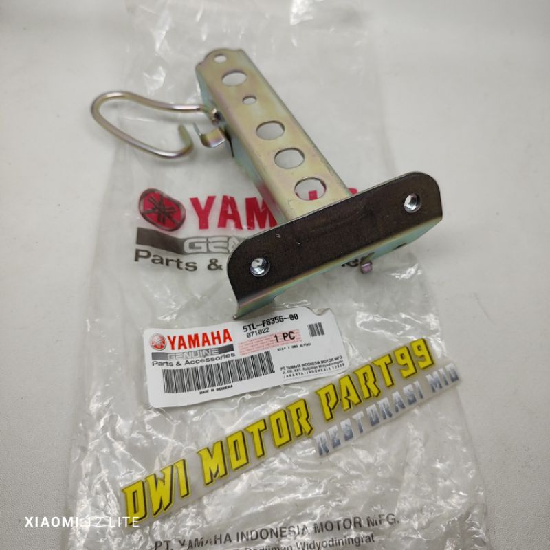 PLAT BREKET DUDUKAN TAMENG DEPAN MIO SPORTY LAMA 5TL 2003-2007 ORIGINAL