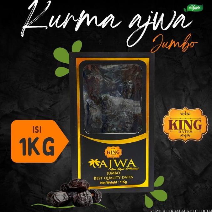 

KURMA AJWA KING KURMA NABI JUMBO AL MADINAH KHAS TIMUR TENGAH 1 KG RER69464S