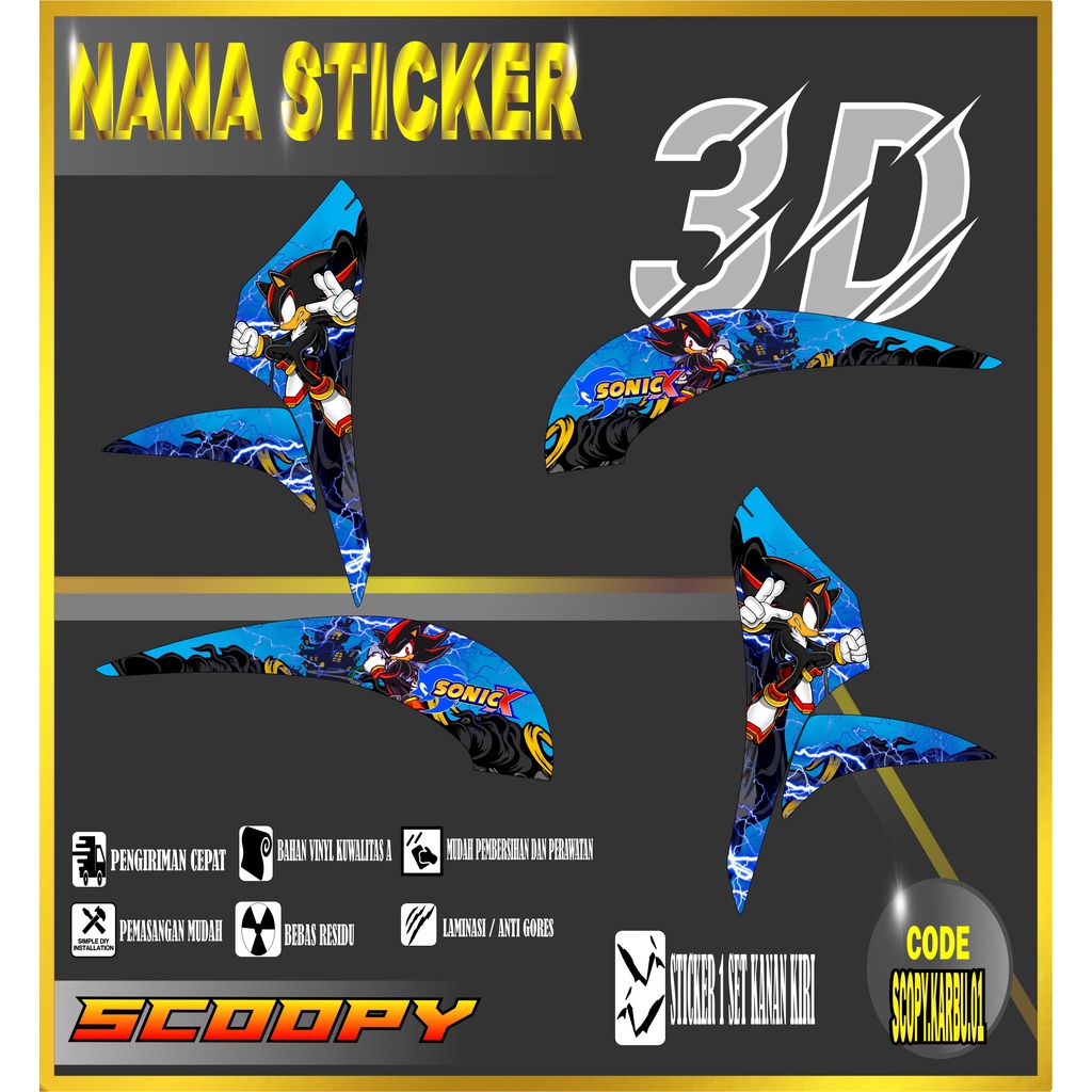 STRIPING SCOOPY KARBU VARIASI STICKER VARIO STICKER LIS LIST SCOOPY KARBU VARIASI 01