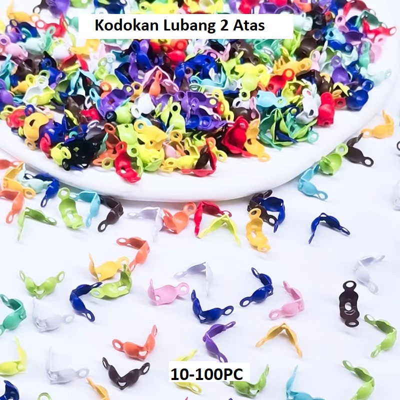 Kodokan Lubang 2 Atas Manik-Manik Bola Model Lipat Untuk Membuat Kue/10-100pc