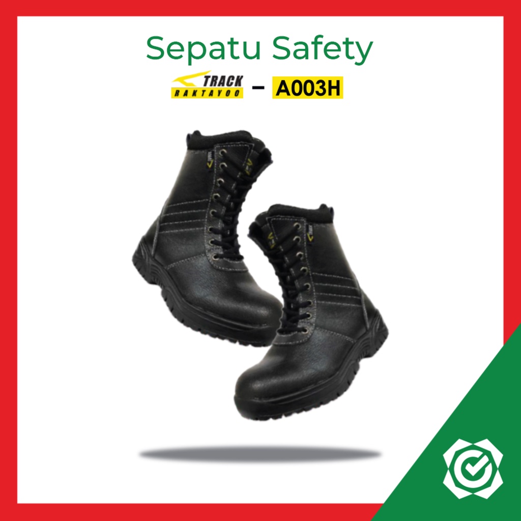 Sepatu Safety Kerja Boot Tali Track Raktayoo A003H