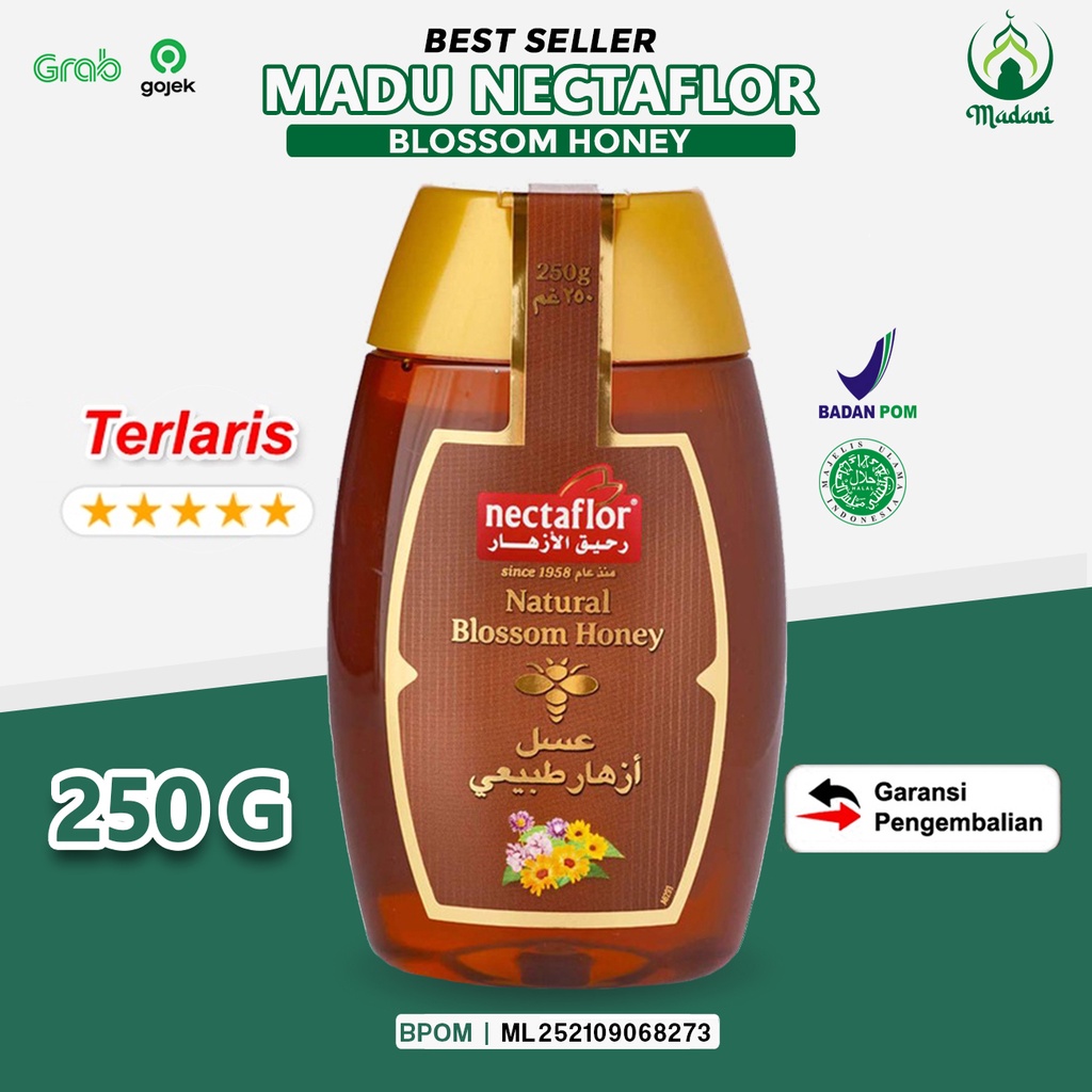 

Madu Asli 100% Tanpa Campuran Nectaflor Squeeze 250gr (Natural Blossom Honey)