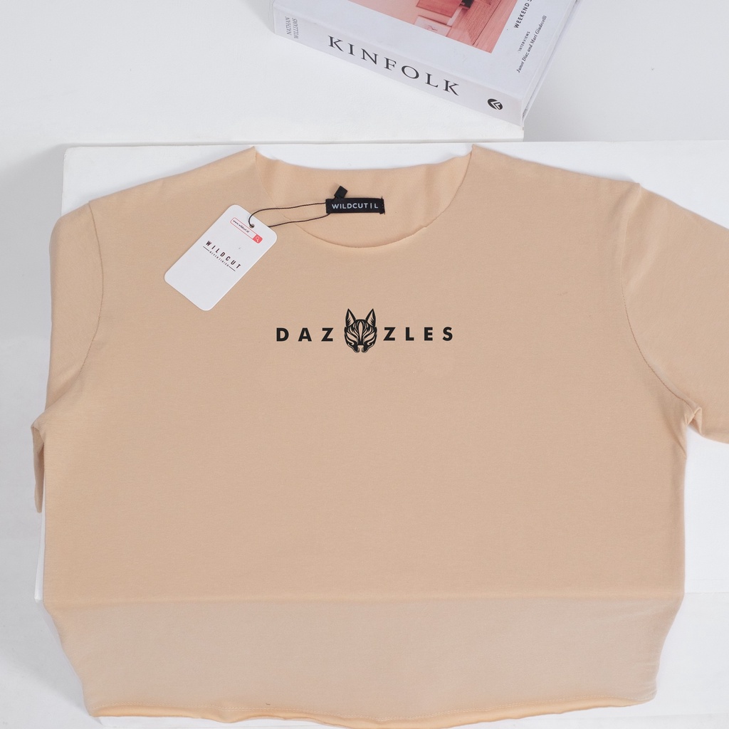 Wildcut Unfinished T-shirt / Baju Kaos Unfinished Pria - Beidge Daz01