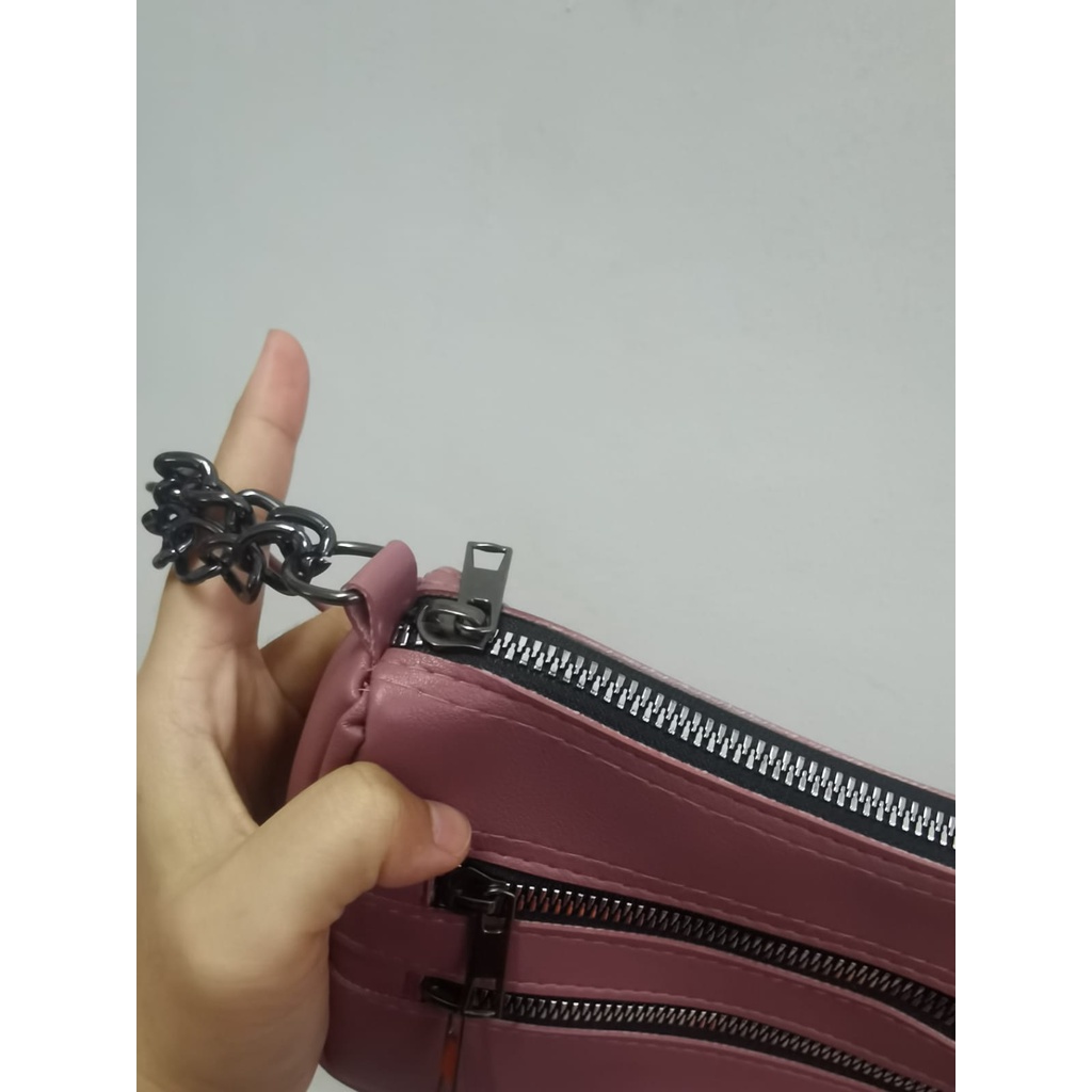 A-ZAHRA 443 TAS BAHU PANJANG POLOS / TAS SLINGBAG WANITA POLOS / TAS SLEMPANG 2 TALI