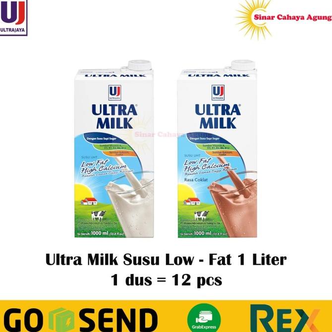 

(1 dus = 12 pcs) Susu UHT Ultra Milk Low Fat Hi Calcium 1 Liter TERLARIS TERPERCAYA ORIGINAL