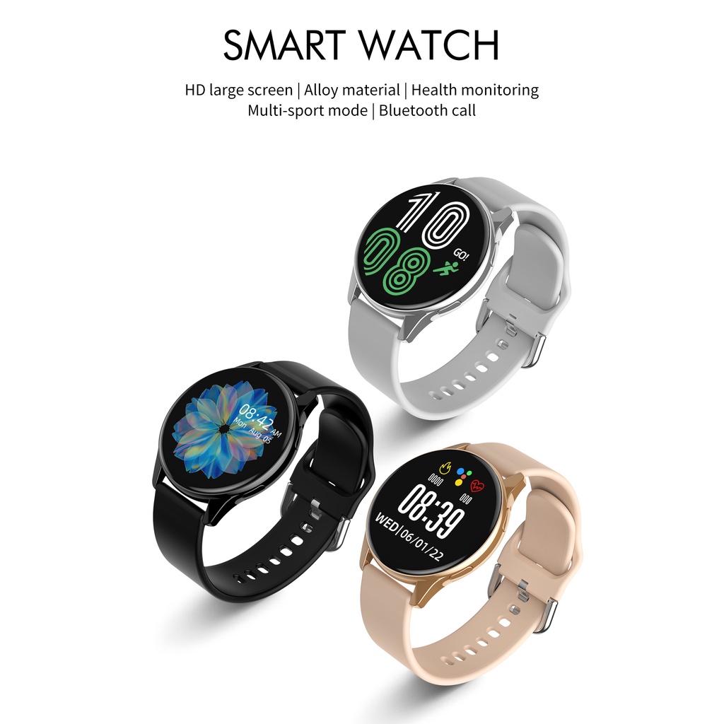 BIDEN Smart Watch Anti Air T2Pro Olahraga Kebugaran Tracker Gelang Pedometer Denyut Jantung Tidur Pemantauan Tali Silicone Jam Tangan