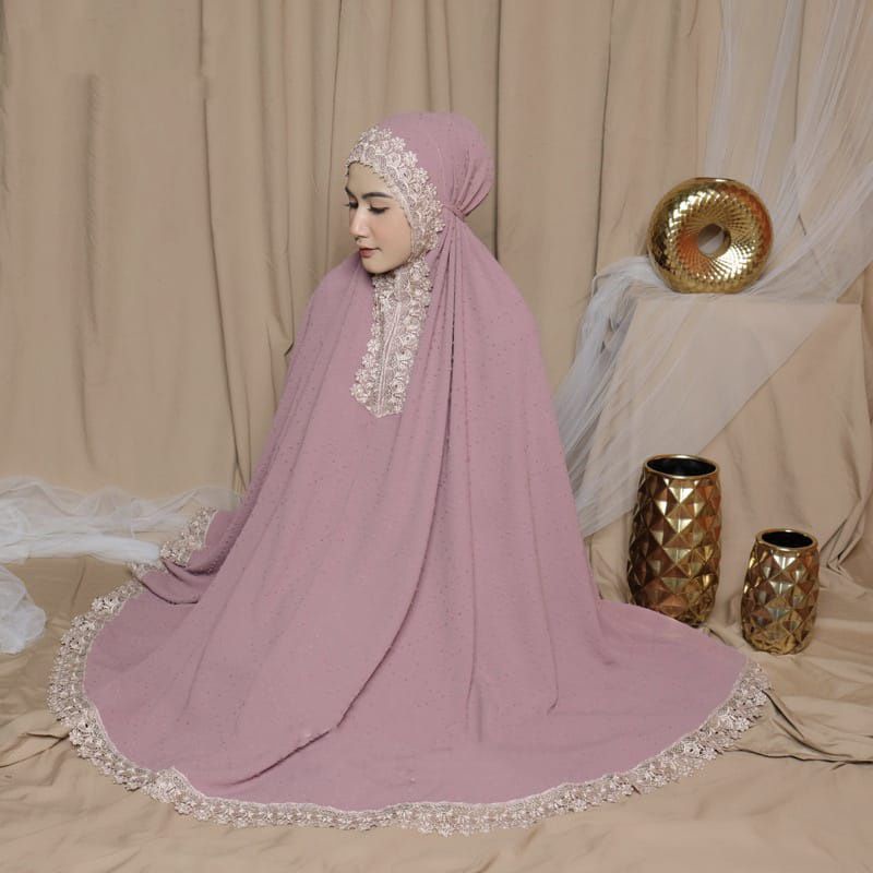 MUKENA DEWASA 2 IN 1 RAYON CRINKLE AIRFLOW PERLENGKAPAN SHOLAT WANITA FASHION