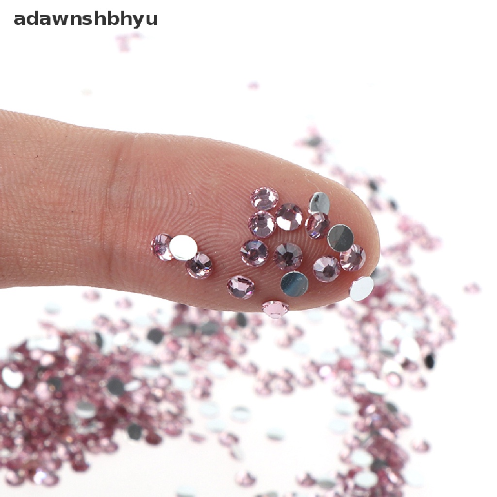 Adawnshbhyu 10000Pcs 3MM Berlian Imitasi AB Susu Jelly Flatback Resin Kristal Untuk Dekorasi Nail Art ID
