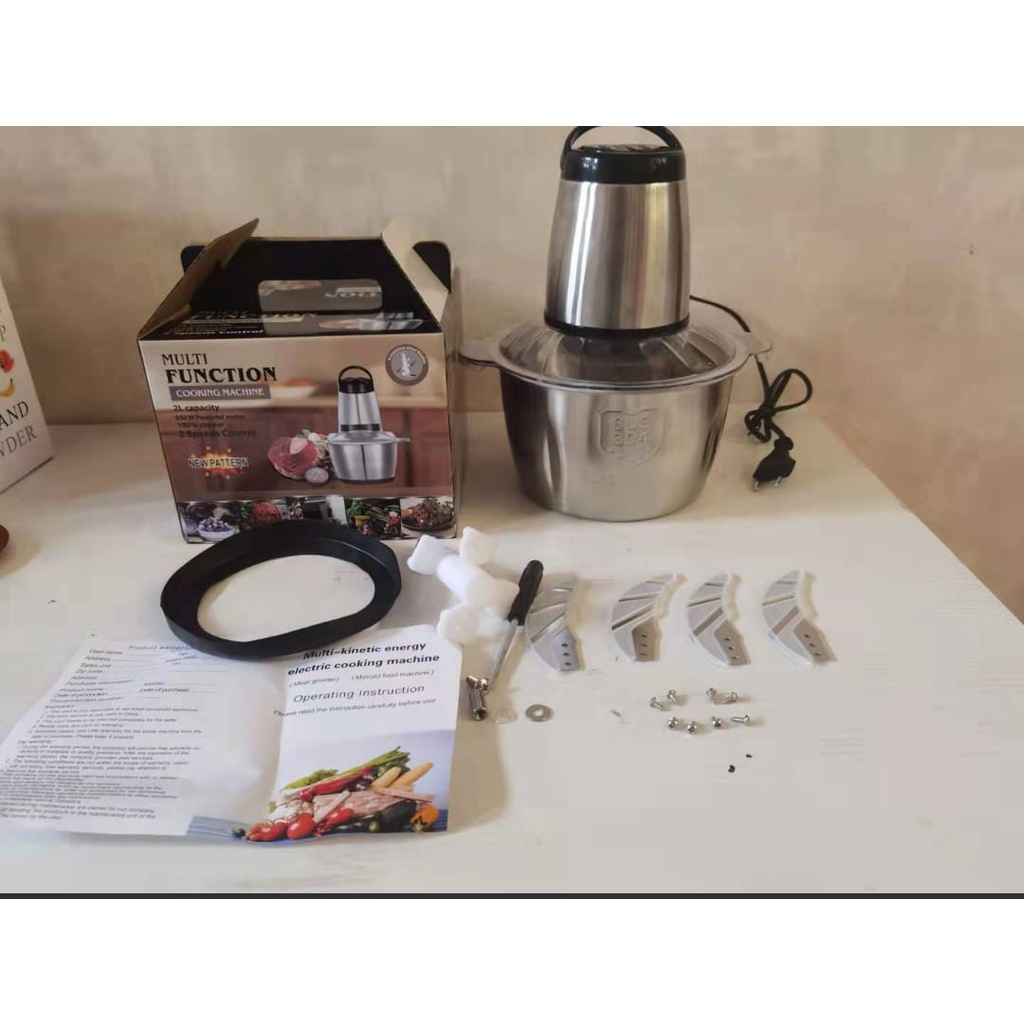 FOOD CHOPPER STAINLESS 2 Liter