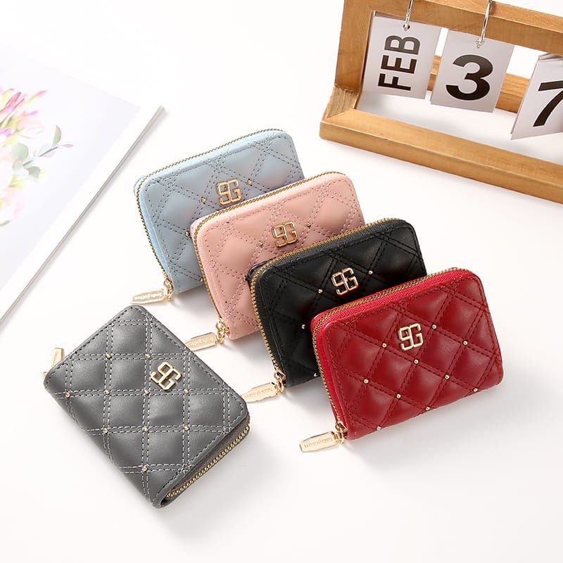 Dompet Kartu Wanita Kecil Import Dompet Kulit Korea Mini