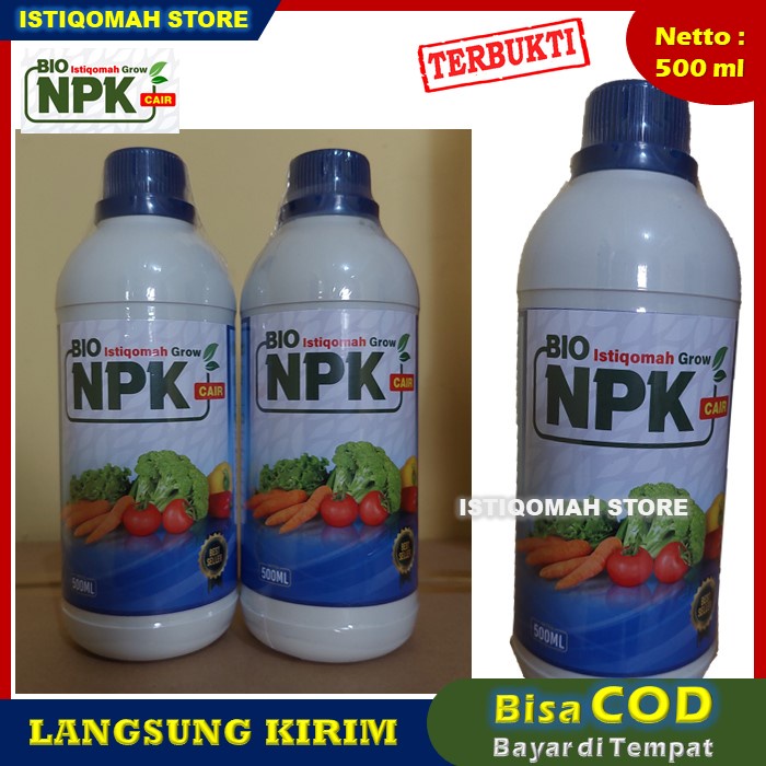 Pupuk Daun dan Batang Pepaya California ISTIQOMAH GROW 500ML Pupuk NPK Cair Obat Perangsang Daun dan Buah Buat Pepaya yang Bagus dan Manjur Meningkatkan Hasil Panen Tanaman Pepaya California