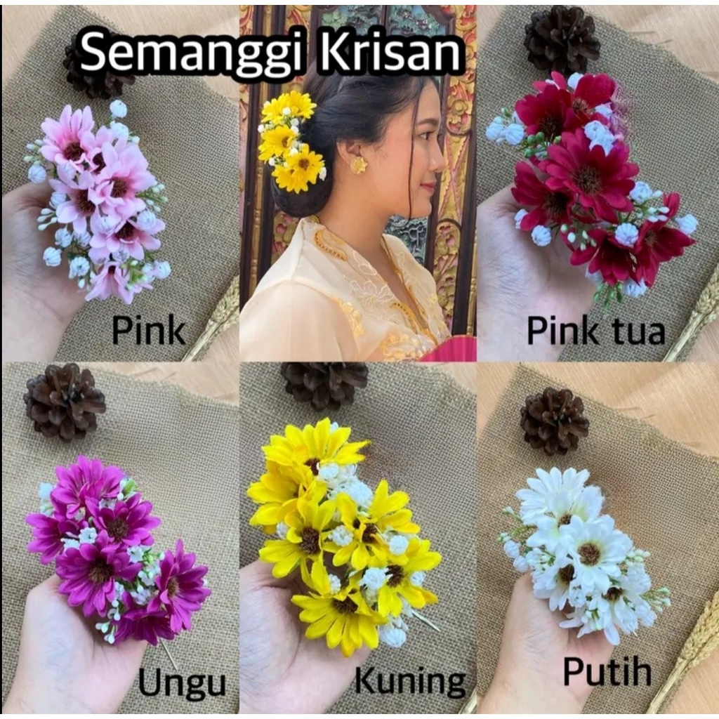 Semanggi Krisan/ Hiasan rambut wanita (VH)