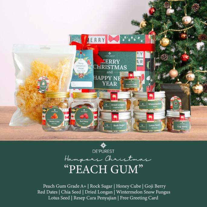Hampers Natal Peach Gum Dessert Collagen Paket Lengkap Grade A Premium