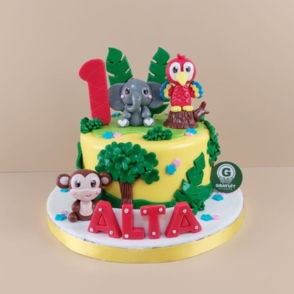 

balita ( baba lili tata ) cake / kue ulang tahun ukuran 15cm