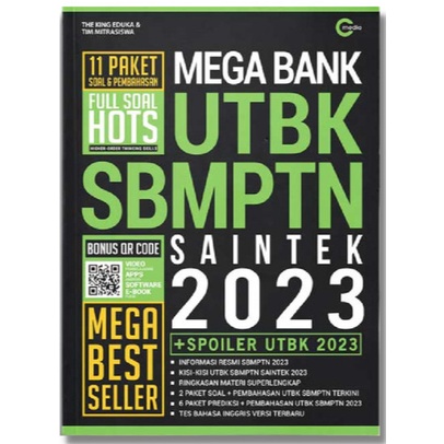 Buku Mega Bank UTBK SBMPTN Saintek 2023 - The King Eduka - CMedia