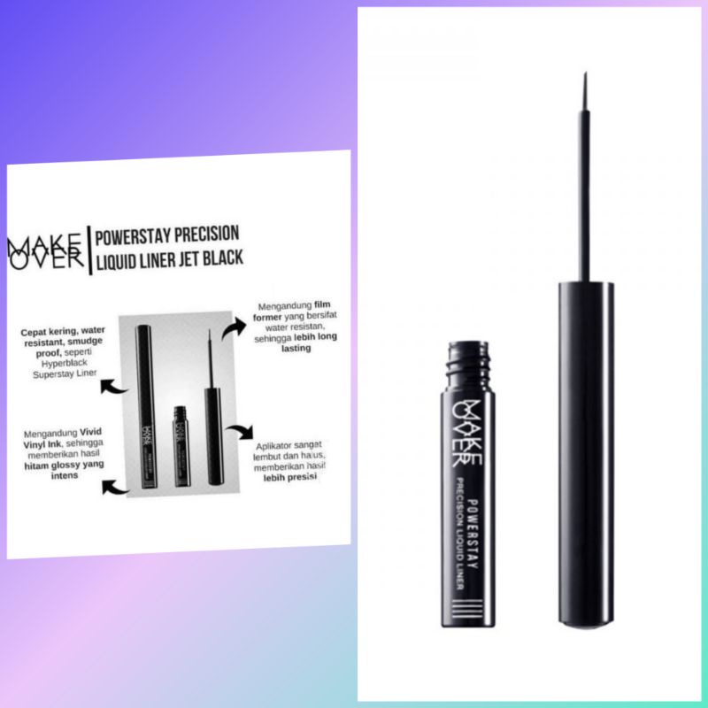 MAKE OVER Powerstay Precision Liquid Liner 2.7 g - Eye Liner Liquid