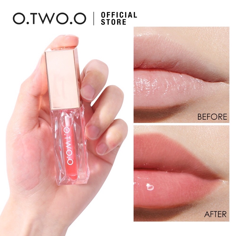 O.TWO.O Clear Crystal Berry Lip Gloss Lipstick MakeupLip Cream Long-lasting