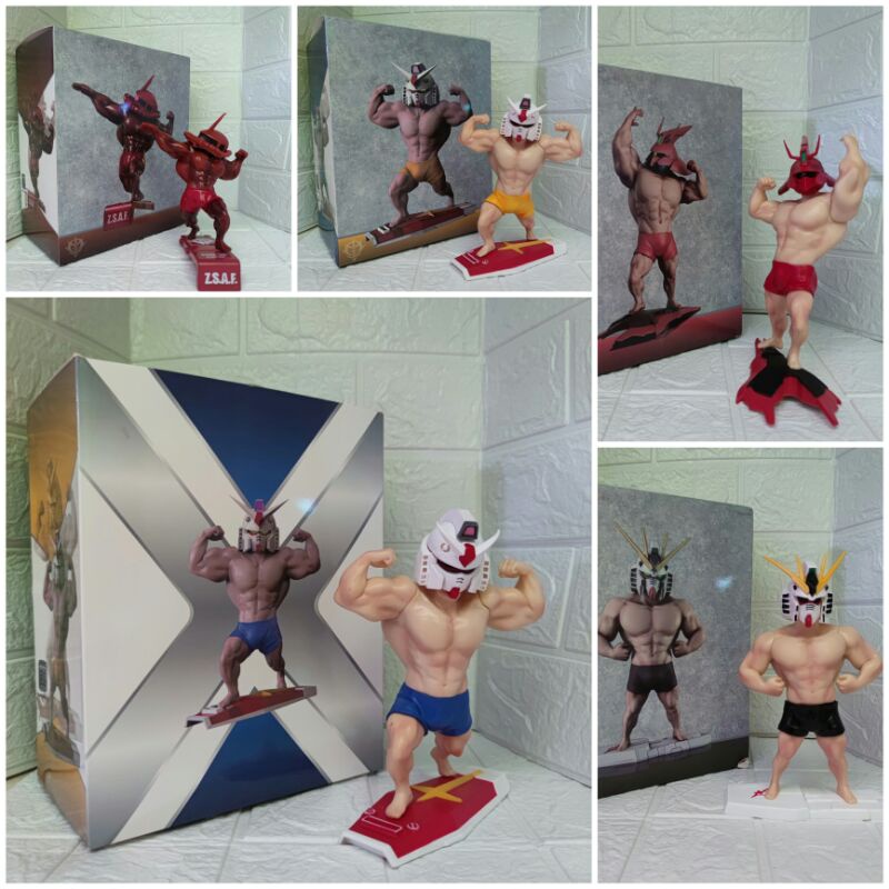 Action Figure Gundam Zasf Muscle Man Evangelion Sazabi Zaku