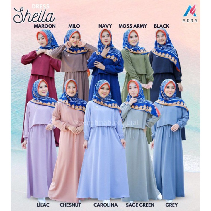 Sheila Dress Gamis by Aera