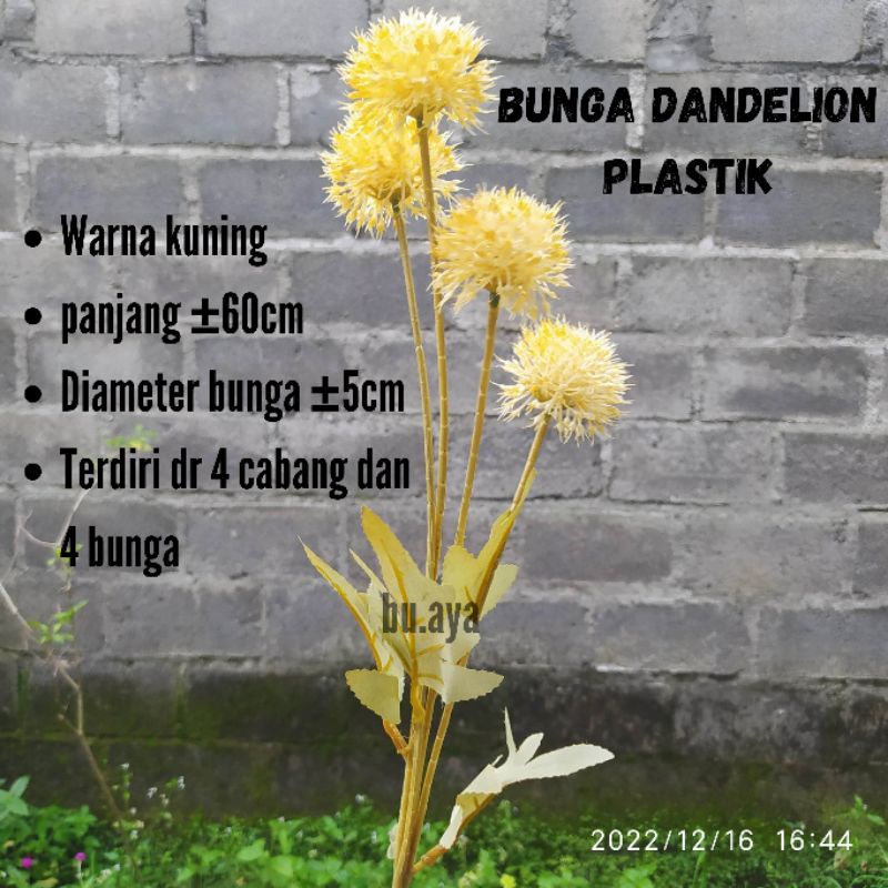 Bunga Pompom Bunga Dandelion Artifisial