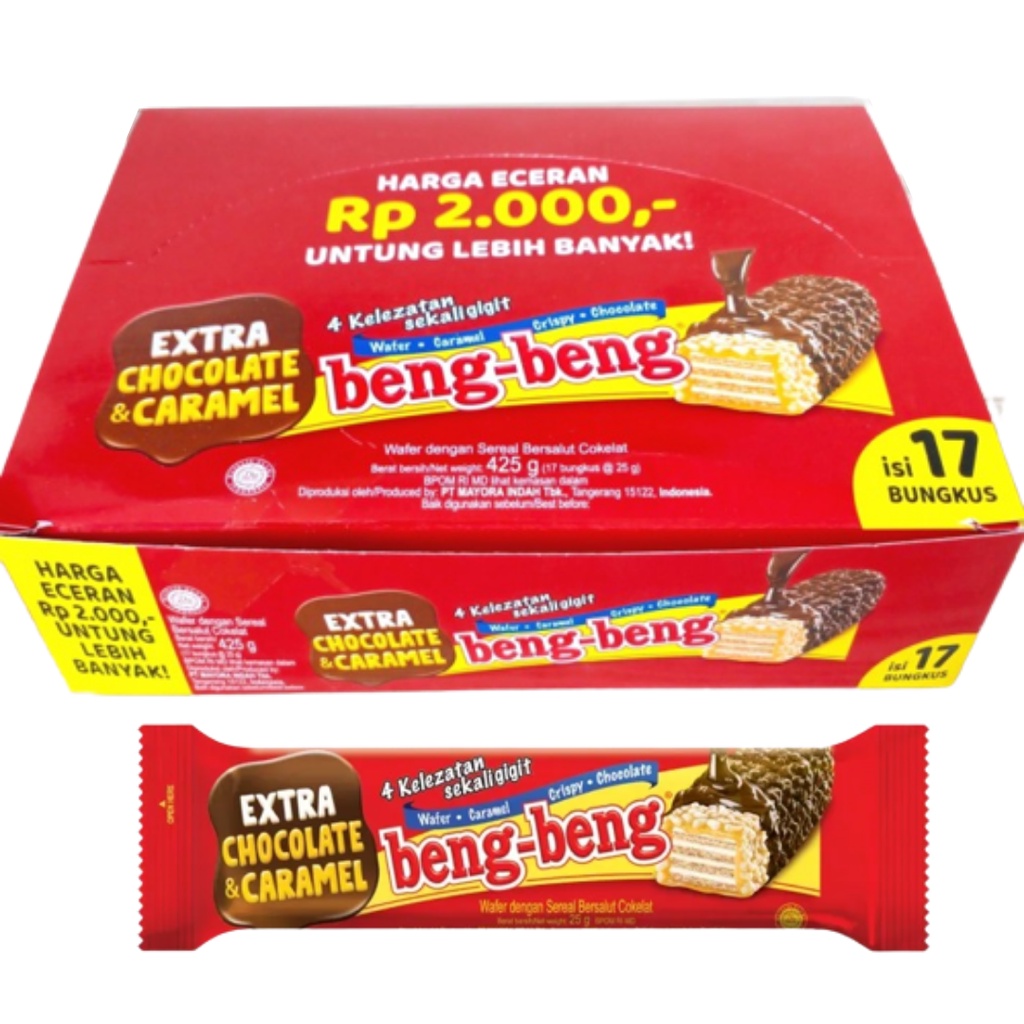 

Beng Beng Chocolate Wafer Isi 17pcs x 25g