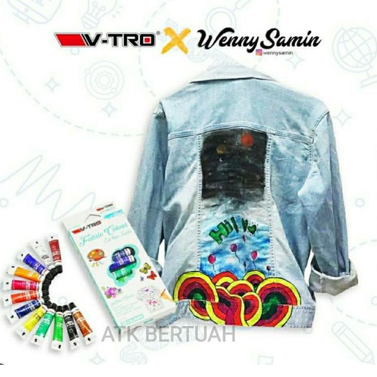 

Baru Spesial VTRO V-TRO FABRIC COLOR SET 12 WARNA CAT KAIN TEKSTIL KAOS SEPATU