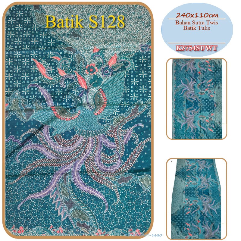 Bahan Batik Sutra Asli Original Kain Batik Tulis Sutera Premium Ori