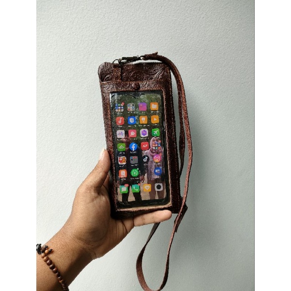 Dompet hp Farra kulit sapi asli Dompet hp wanita kulit sapi asli