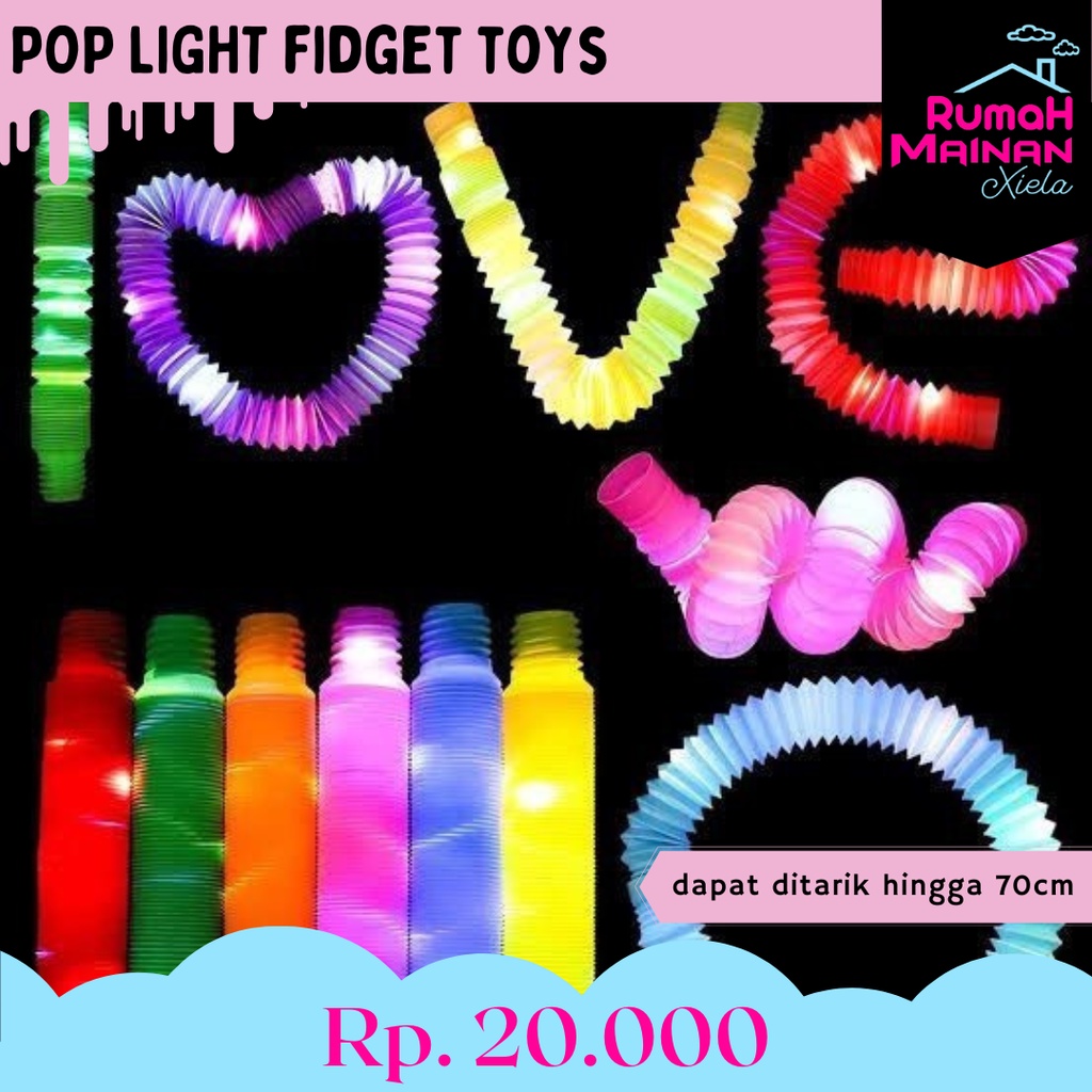 [RMX] POP LIGHT FIDGET TOYS - MAINAN POP TUBE BERLAMPU STICK SELANG