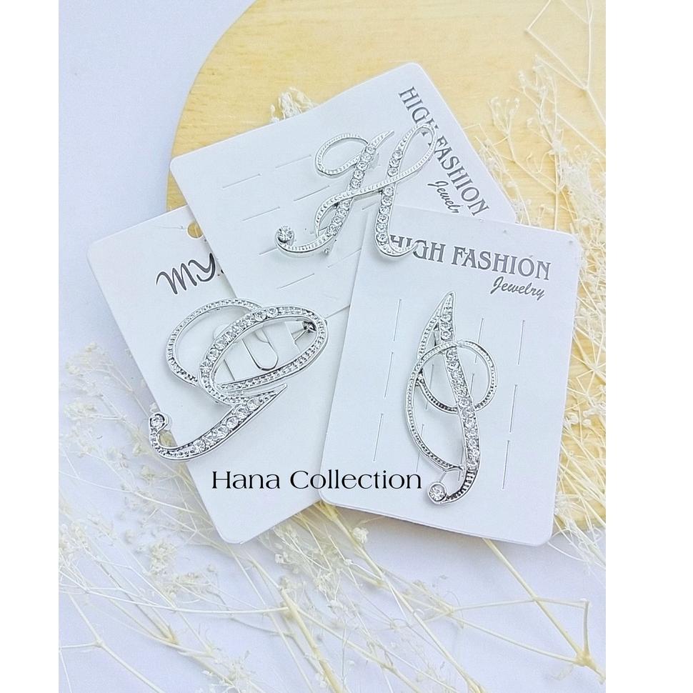 (Code[D16V]❤) Bros Huruf Jumbo Silver A-Z pasti dikirim