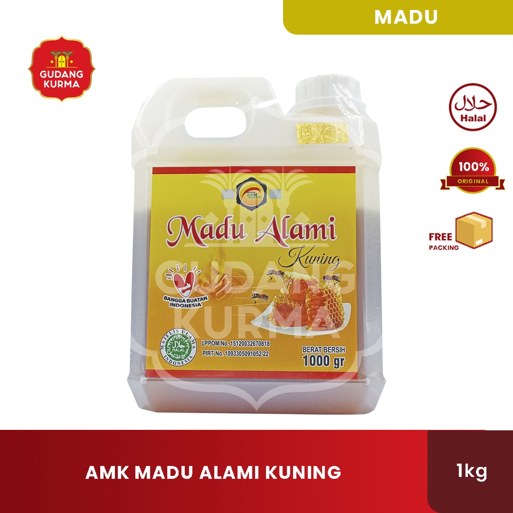

Madu Alami Kuning 1kg AMK Madu Murni Madu Propolis Original DINKES Tanpa Pengawet