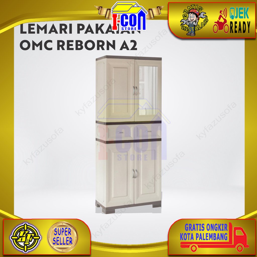 Lemari Pakaian Plastik Lemari Baju Plastik Olymplast OMC Reborn A2
