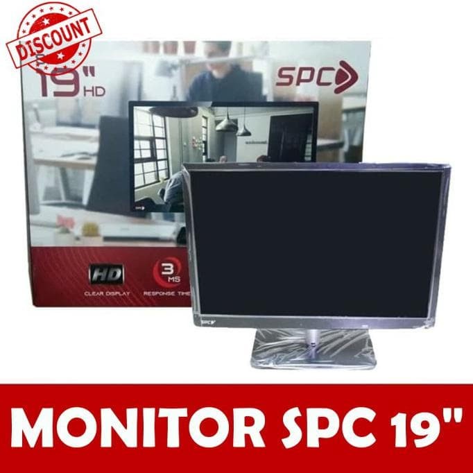 MONITOR LED SPC SM-19HD 19 Inch VGA HDMI Garansi Resmi Terjamin