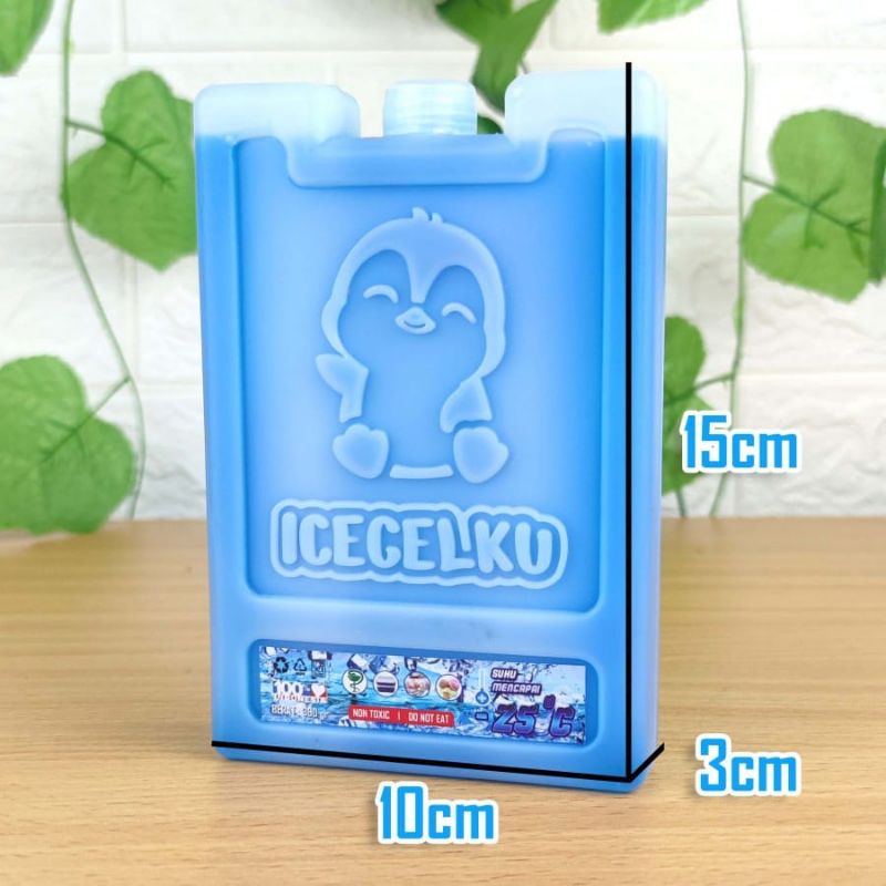 Ice pack blue 15 × 10 × 3 cm berat 390 gram blue ice pack gel thermafreeze dry ice gel
