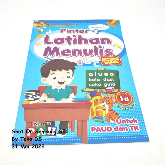 BUKU LATIHAN MENULIS - BUKU PINTAR MENULIS HURUF BUKU ANAK TK PAUD SD
