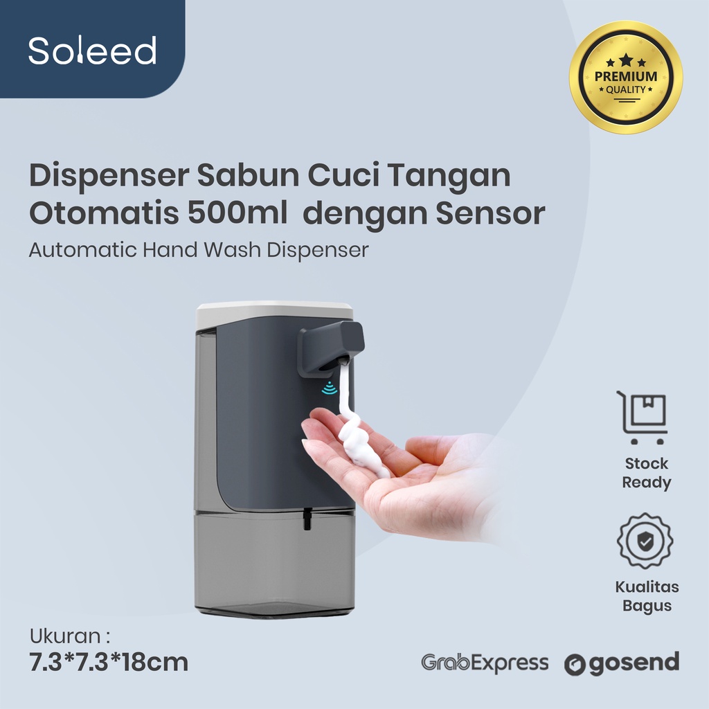 AUTOMATIC HAND SANITIZER / SOAP DISPENSER FOAM / GEL SENSOR 500ml