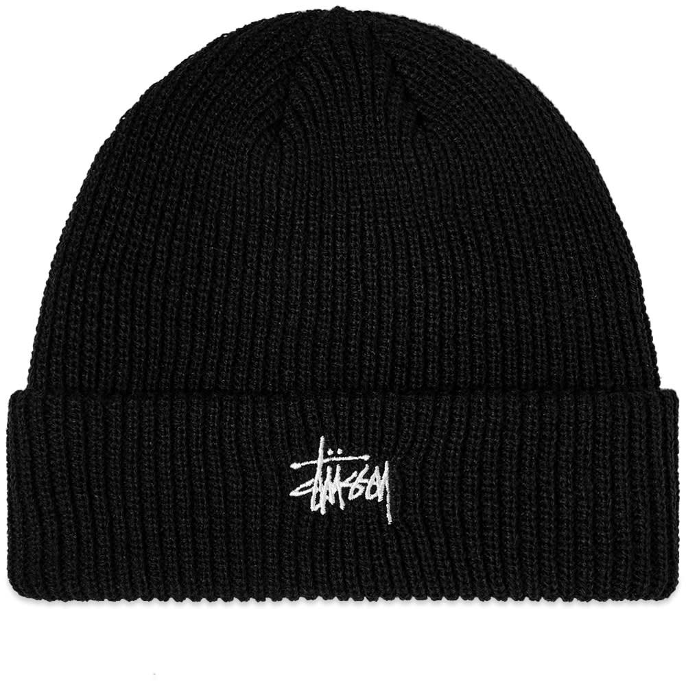 STUSSY BASIC CUFF BEANIE HAT - BLACK | ORIGINAL