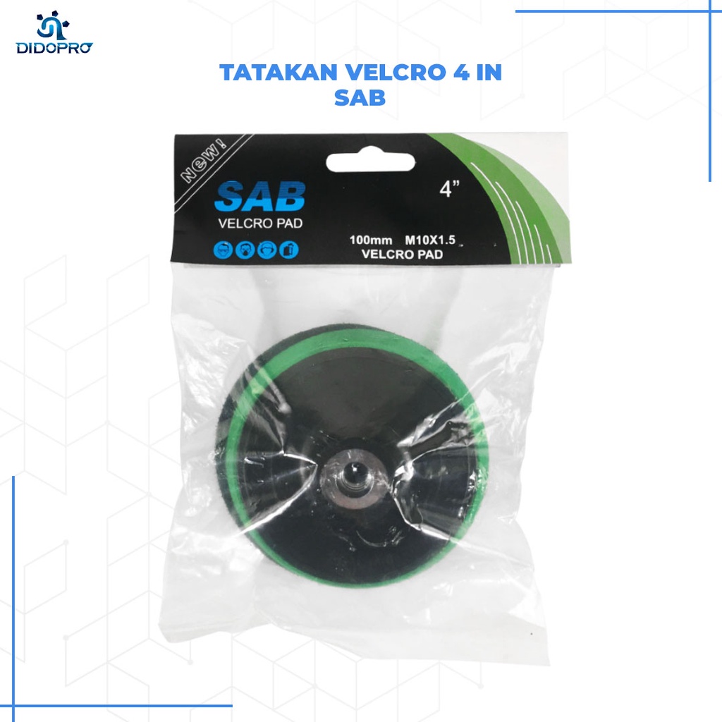 tatakan amplas velcro 4&quot; / pad velcro / sanding pad disc