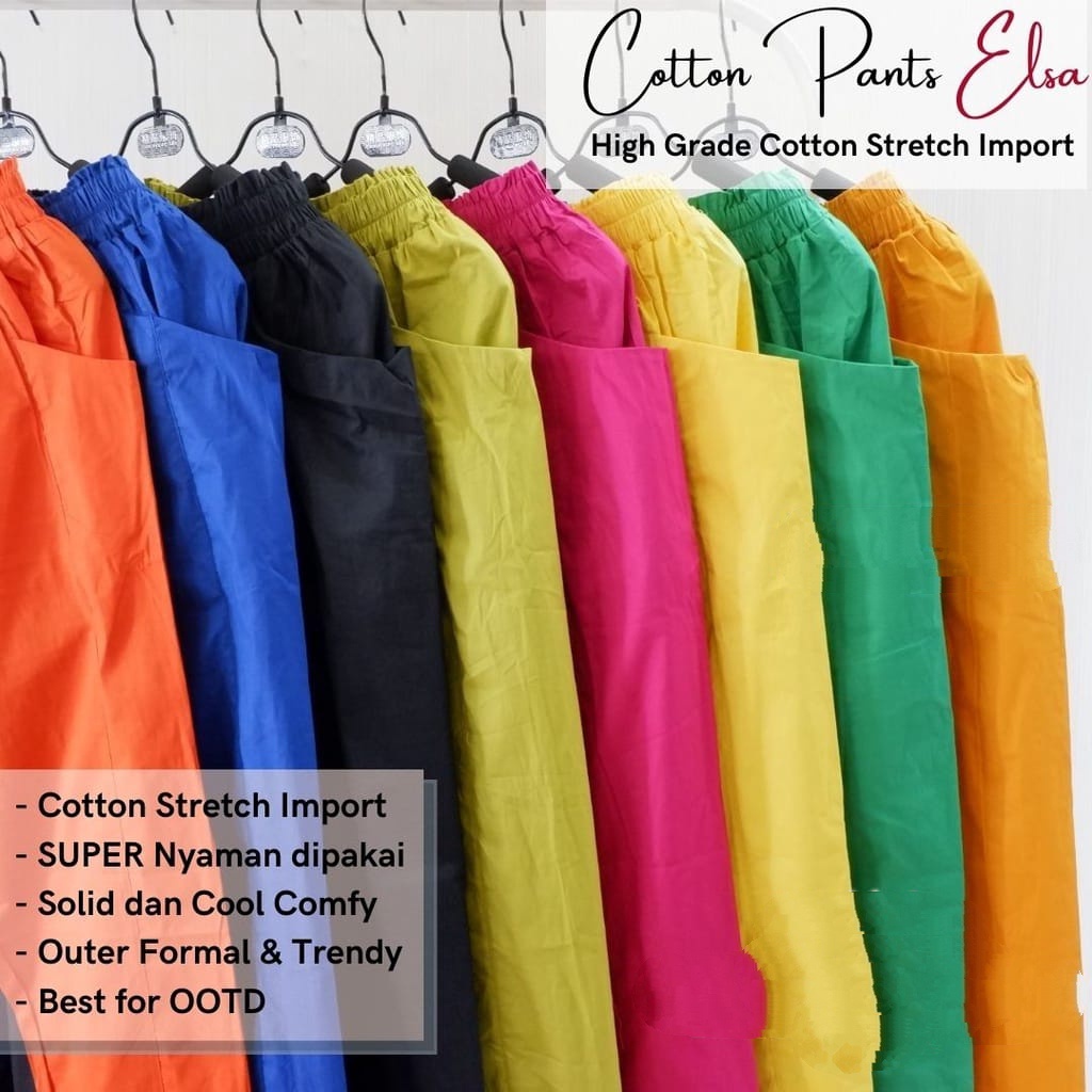 Celana catton strech anak/celana panjang anak perempuan/kulot anak/celana anak tanggung/OOTD anak