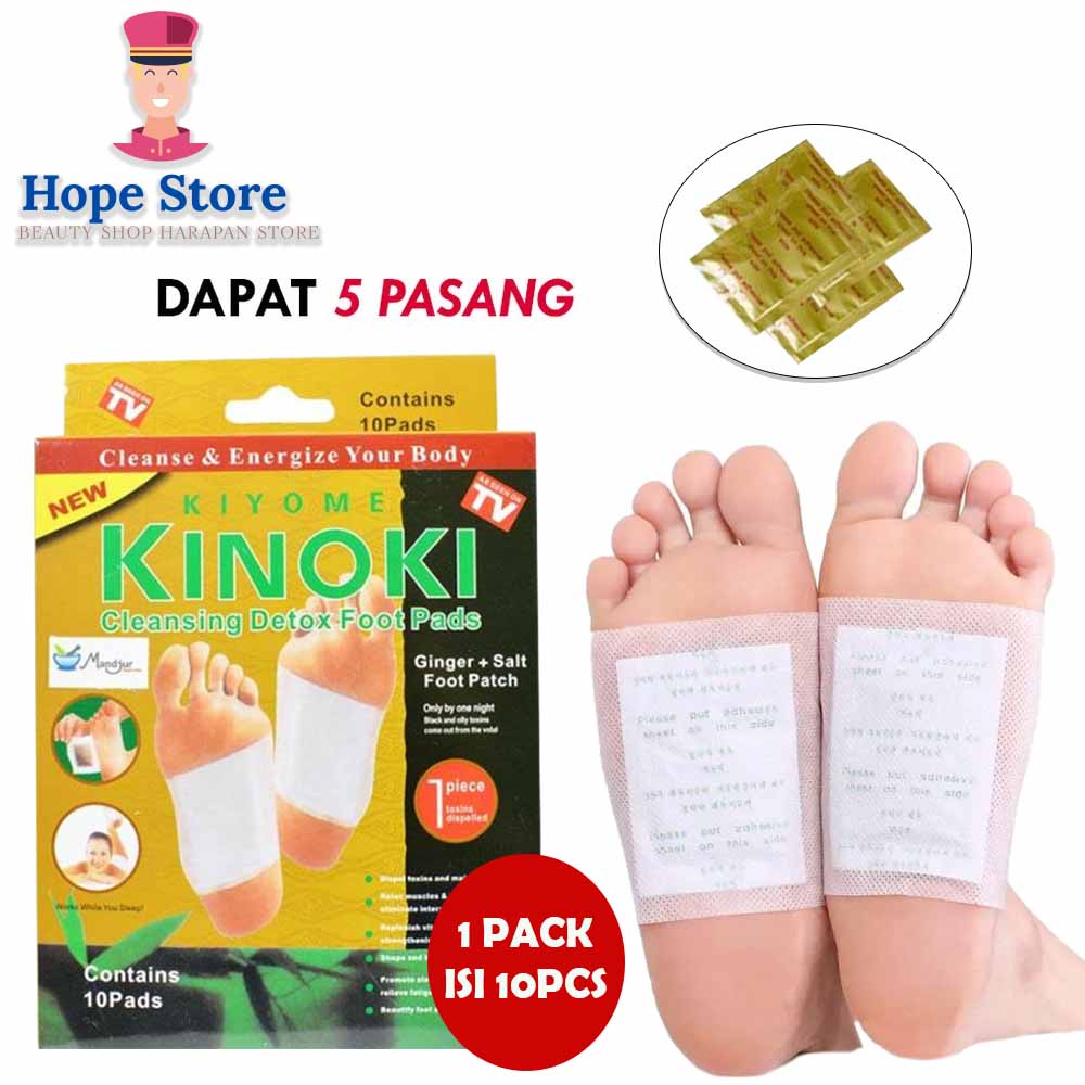 HOPE STORE - [𝐎𝐑𝐈𝐆𝐈𝐍𝐀𝐋] Kinoki Gold Koyo Kaki Detox ASLI isi 10pcs kinoki bau jahe